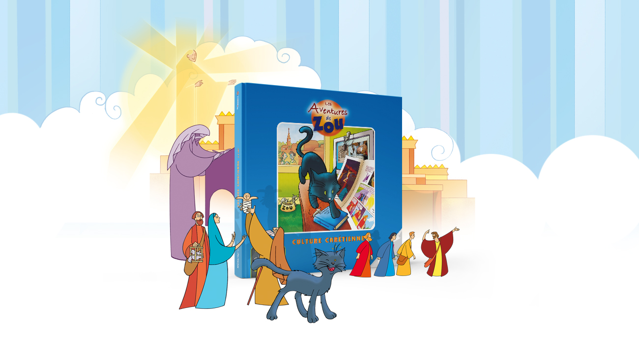 Couverture du livre de culture chrétienne enfant les Aventures de zou
